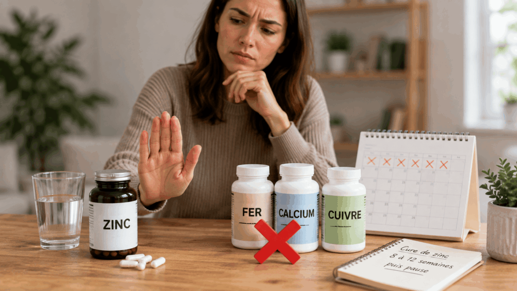 Ce qu'il faut éviter pendant une cure de zinc